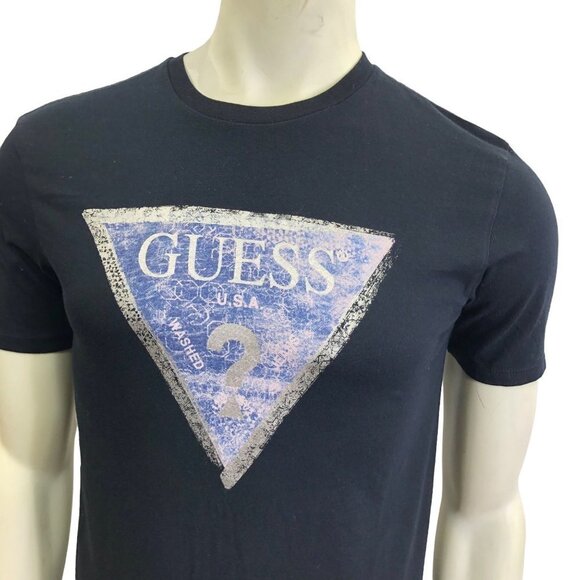 GUESS MEN'S BLACK‎ TSHIRT SZ XS - Picture 4 of 6